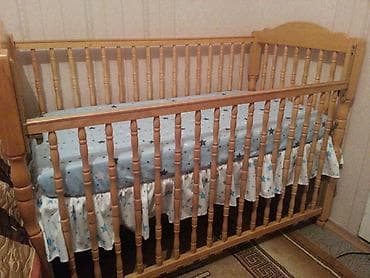 second hend: Продаю детскую кроватку. Есть трещина на рейке, усилена залечена — 1