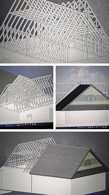 Кровля крыши: «Проект крыши в 3D + Точный расчет материалов» Проект крыши / Расчет — 3