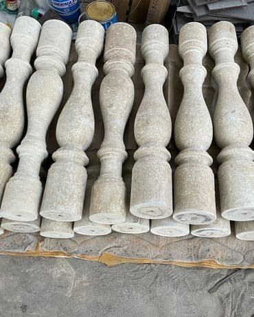 продаю травертин: Бесплатный замер объект балясины из 2 слоя ! Тумба перила кубики — 2