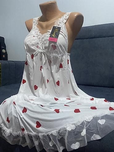 Атайын кийим: Женские ночные сорочки/пеньюары - Модели: на тонких бретелях — 3