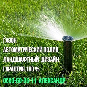 круглый бассейн: Посев Газона. Автополив газона! Осуществляем ландшафтный дизайн! — 1