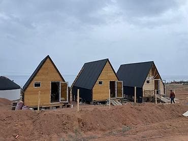арка дома: A‑образный дом (A-frame) на свайно-столбчатом основании - — 5
