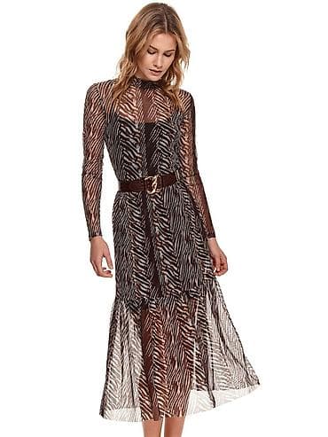 Платье от компании MEXX с Animal print Зебра . В размере L