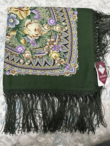 шарф локомотив: Платок♥️Платки♥️ Павлопосадский платки✨ Размер 135см*135см с бахромой — 7