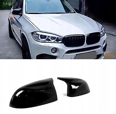 Тюнинг: Накладки на корпуса зеркал для BMW (стиль M, глянцевый черный) - — 1