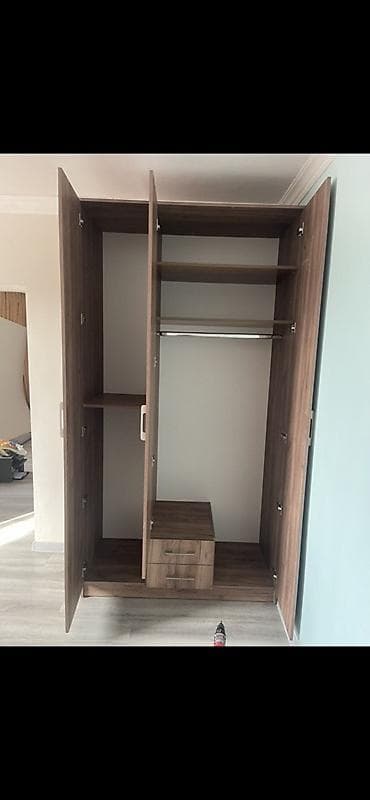шкаф встроенный на заказ: Шифоньер, шкаф для одежды, Б/у, Прямой, ЛДСП — 2