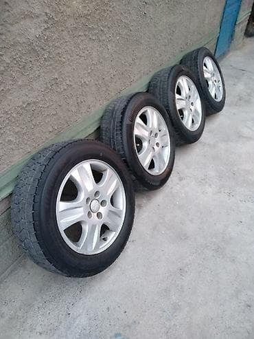 бир: Дөңгөлөктөр монтажда 205 / 60 / R 16, Кыш, Колдонулган, Комплект, Жеңил унаалар, Куйма, тешиктери - 5 — 3