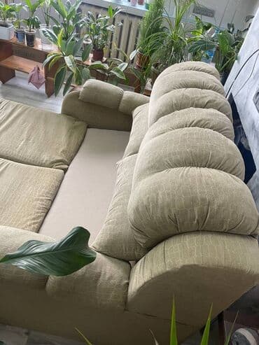 двухспалный диван: Раскладной диван, Б/у — 4