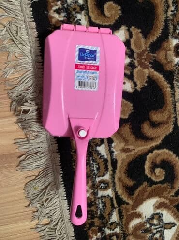 Розовая складная совковая пыльница с крышкой Uçpınar Plastik - Тип at lalafo.kg Розовая складная совковая пыльница с крышкой Uçpınar Plastik - Тип