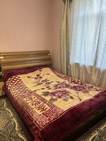 мебель кровати: Спальный гарнитур, Б/у, Двуспальная кровать, Дерево, цвет - Коричневый — 1
