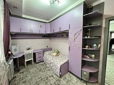 Детский/подростковый мебельный комплект в лавандово-сером цвете