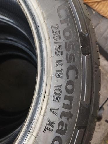 Шины 235 / 55 / R 19, Лето, Б/у, Пара, Внедорожные (АТ/МТ), Германия, Continental — 1