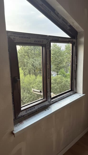 для ламинации: ПВХ-окно WINTECH с ламинацией под тёмное дерево - Профиль: WINTECH — 1