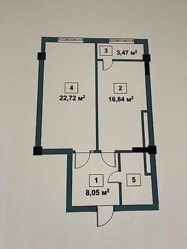 1 комната, 55 м², Восток-5 мкр Элитка, 9 этаж, ПСО (под самоотделку) at lalafo.kg 1 комната, 55 м², Восток-5 мкр Элитка, 9 этаж, ПСО (под самоотделку)