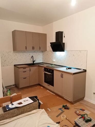 садовая мебель бишкек: Кухонный гарнитур, Новый, В рассрочку, цвет - Белый, МДФ, Бесплатная доставка — 23