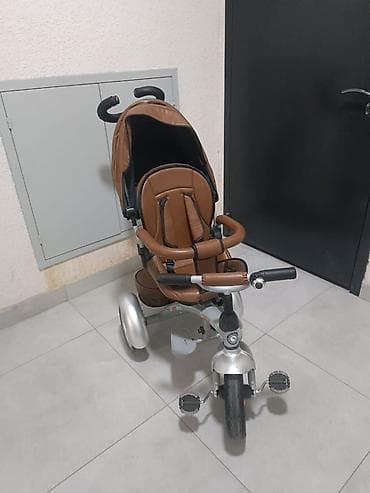 Детский трехколесный велосипед-трансформер с родительской ручкой -