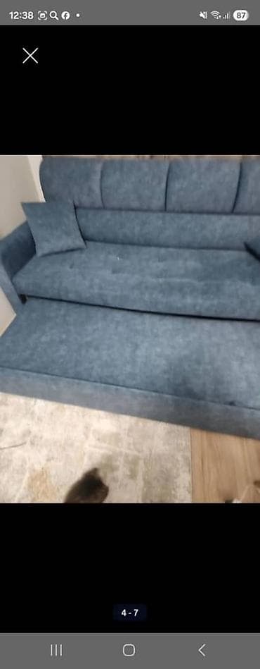 диваны раскладные: Прямой диван, Б/у — 3