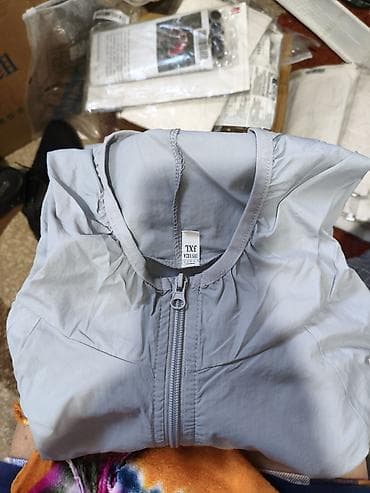 Ветровка, Осень-весна, С капюшоном, 3XL