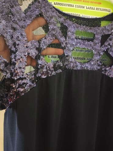 национальные украшения бишкек: Вечернее платье, А-силуэт, Без рукавов, XL — 3