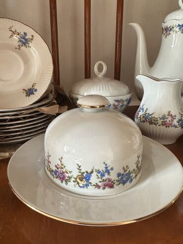 красивые посуды: Фарфор ГДР! Часть чайного сервиза «Diana” Ilmenau. Чайник большой — 4