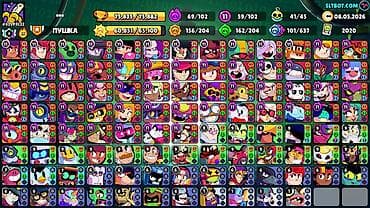 Аккаунт Brawl Stars Легендарная лига - Путь к славе: 75 756 кубков