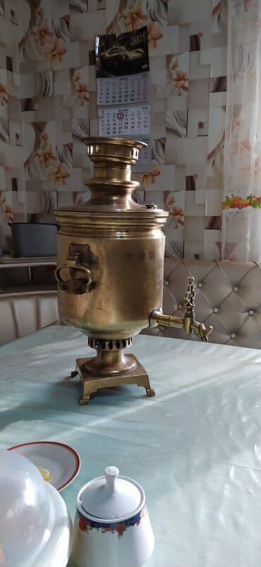 чугунный чайник: Самовар медный изготовлен в 1883г — 4