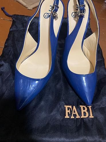 туфельки: Туфли, 39.5, 40, Fabi, Б/у, цвет - Синий, Платная доставка, Самовывоз — 2