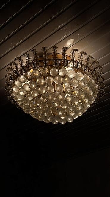 потолочный люстра: Потолочная люстра с хрустальными шарами - Тип: накладная люстра на — 2