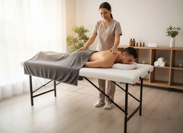 кровать для массажа: Раскладной матрас, Двухстворчатая, Другой тип, длина - 190 см — 2