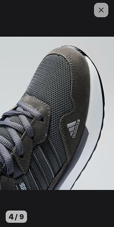 Мырзалардын бут кийими: Эркектердин кроссовкасы, 41, 41.5, 42, Adidas, Жаңы, түсү - Боз, Өзү алып кетүү — 4