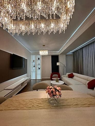 osh flat: 3 комнаты, 104 м², Асанбай мкр Элитка, 9 этаж, Дизайнерский ремонт — 3