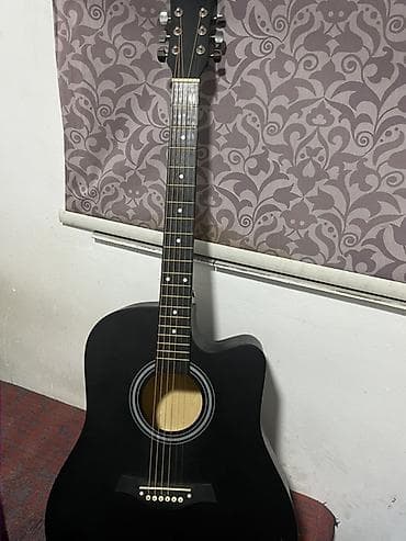 Барабаны: Акустическая гитара 41" с вырезом (cutaway), черный матовый корпус — 1