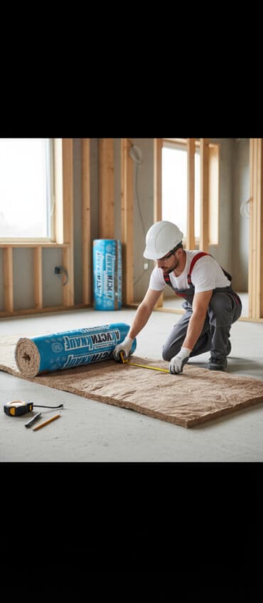 Рулон звукоизоляции Knauf Акустикнауф. Подходит для улучшения