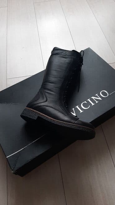 Размер 37 Турецкие кожаные сапоги натуралтный мех, сапогиина молнии и