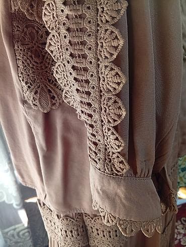 часы seiko бишкек: Женский комплект в едином стиле карамельно-коричневого оттенка: блузка — 4