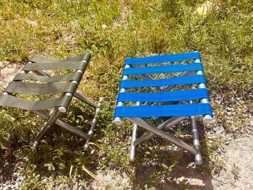 складные кресла: Походный складной стул, Новый, Железо — 1