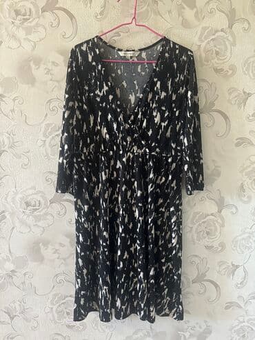 гипюровое платье для беременных: Повседневное платье, Осень-весна, На запах, M, L — 1