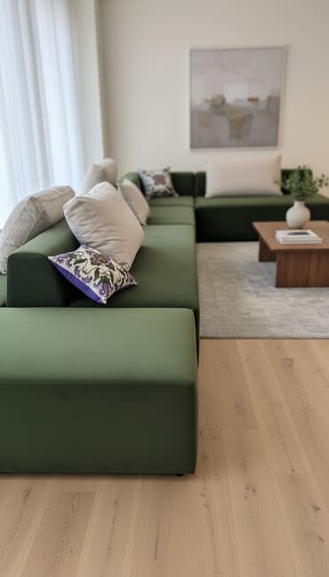 модульная мягкая мебель: Прямой диван, Новый, Трехместный, В рассрочку — 1