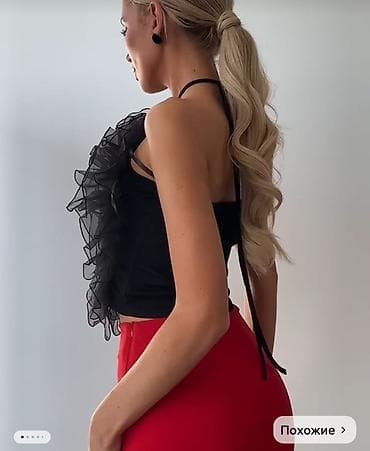 Айымдардын кийими: Топ, Кыска модель, Жаңы, S, M, L — 3