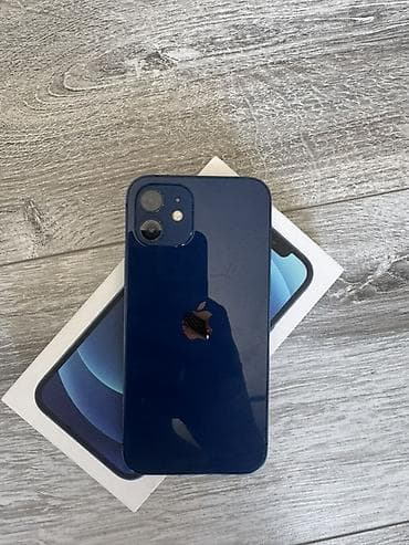 9 iphone: IPhone 12, Б/у, 64 ГБ, Синий, Коробка, 76 % — 3