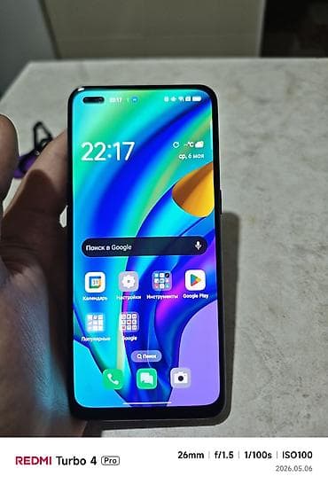 андройд: Oppo Reno4 Lite, Б/у, 128 ГБ, цвет - Черный — 3