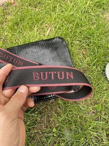 Барсетки: Сумка через плечо BUTUN - Материал: черная фактурная кожа с тиснением — 6