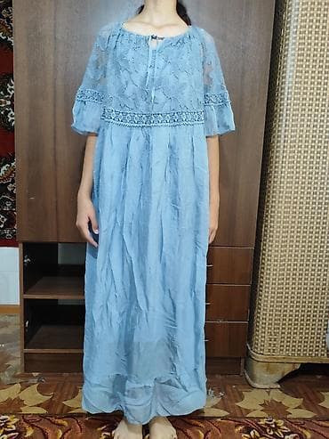 Повседневное платье, Турция, Лето, Длинная модель, Вискоза, Бохо, XL at lalafo.kg Повседневное платье, Турция, Лето, Длинная модель, Вискоза, Бохо, XL