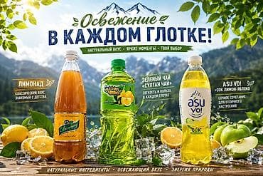 Освежающие безалкогольные напитки для каждого дня Ассортимент: - — 1