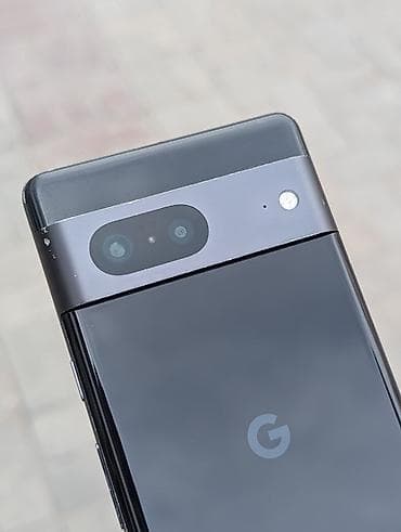 pixel xl: Google Pixel 7, Б/у, 128 ГБ, цвет - Черный, 1 SIM, eSIM — 1