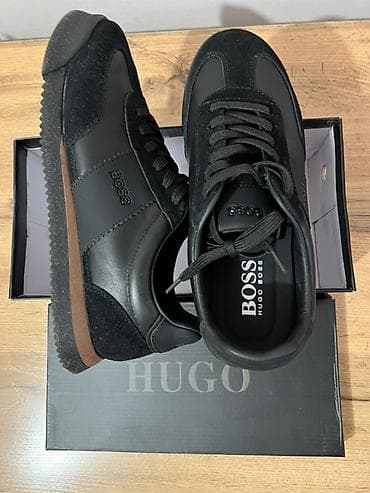 Мужские кроссовки, 42, 42.5, Hugo Boss, Новый, цвет - Черный, Самовывоз