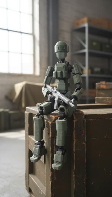 🔥💯💯🔥 пехотинец 27 см распечатанный на 3D принтере новый,может принять