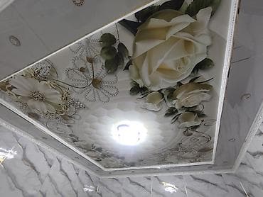 чатыр жабуу: Керме шыптар Жылтырак, Жылтырабаган, 3D потолоктор Кепилдиги, Акысыз консультация, Акысыз ченөө — 8