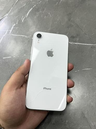 IPhone Xr, Б/у, 128 ГБ, Белый, 82 %