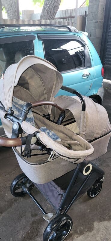 прогулочные коляски cam: Коляска, цвет - Коричневый, Б/у — 4